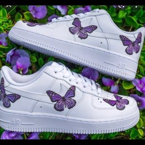 Custom butterfly air force ones